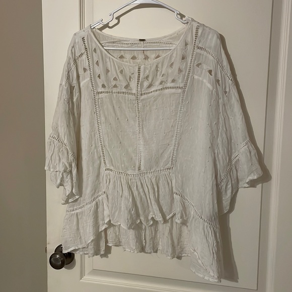 Free People Tops - Free People Flowy White Top